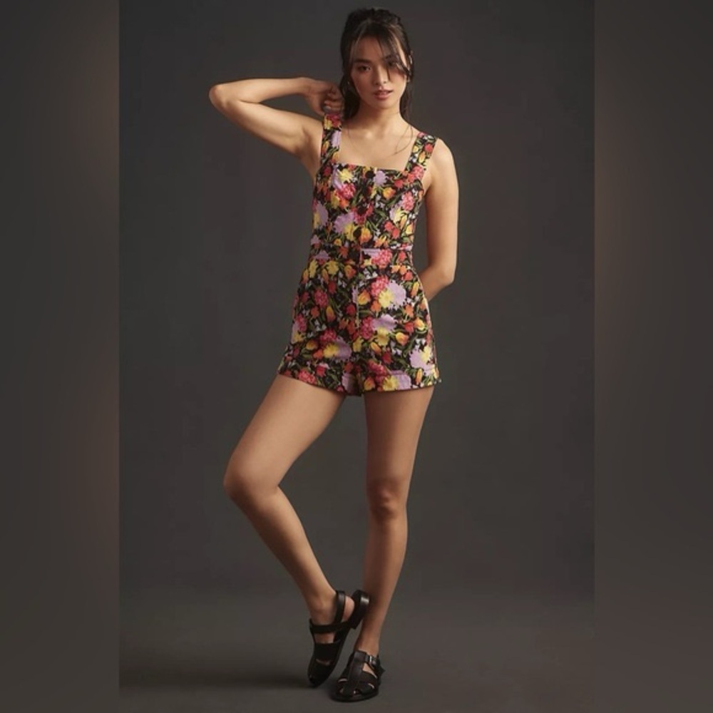 NWT Size 2  The Yukiko Noritake Portside ButtonFront Romper by Maeve